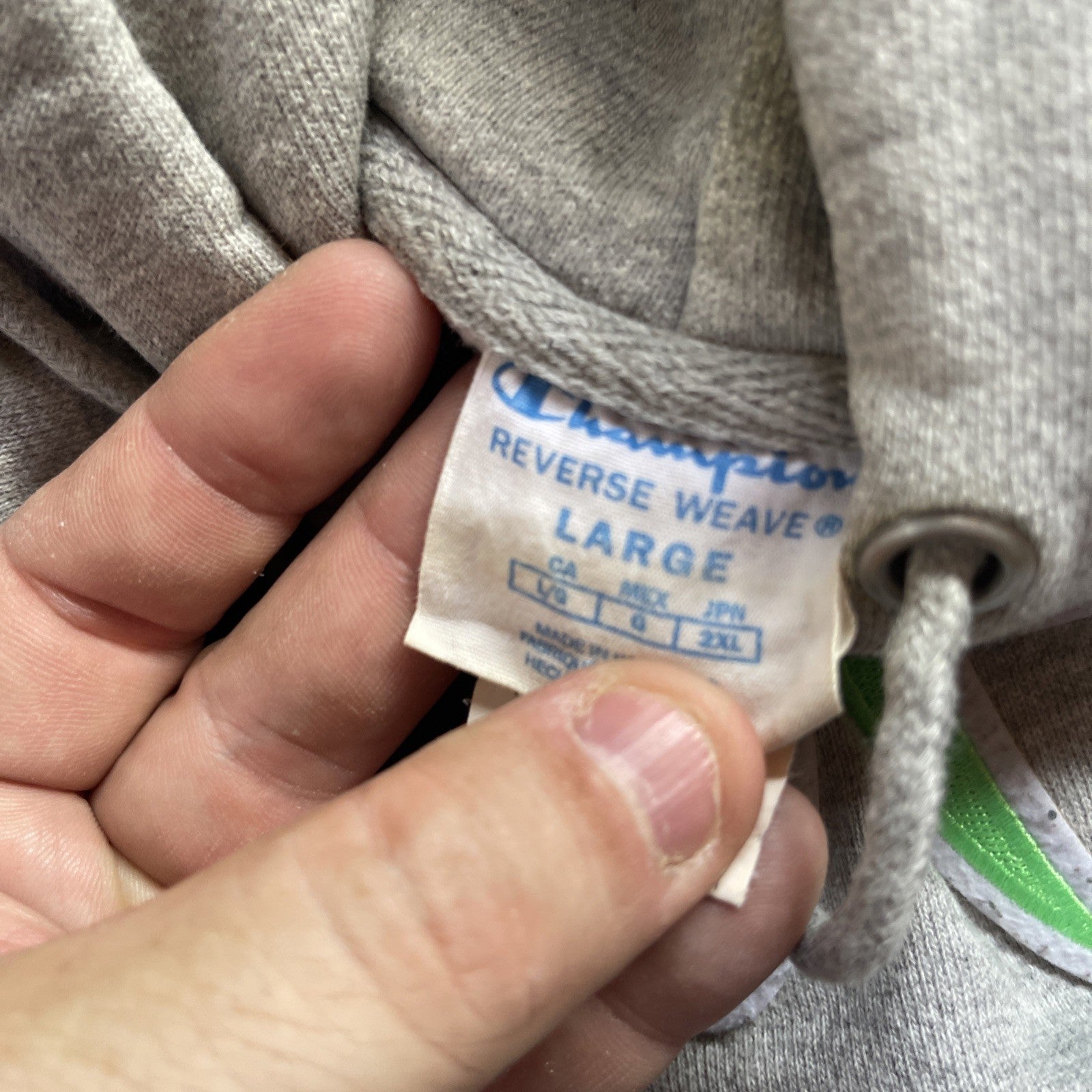 Champion Reverse Weave Hoodie Large 