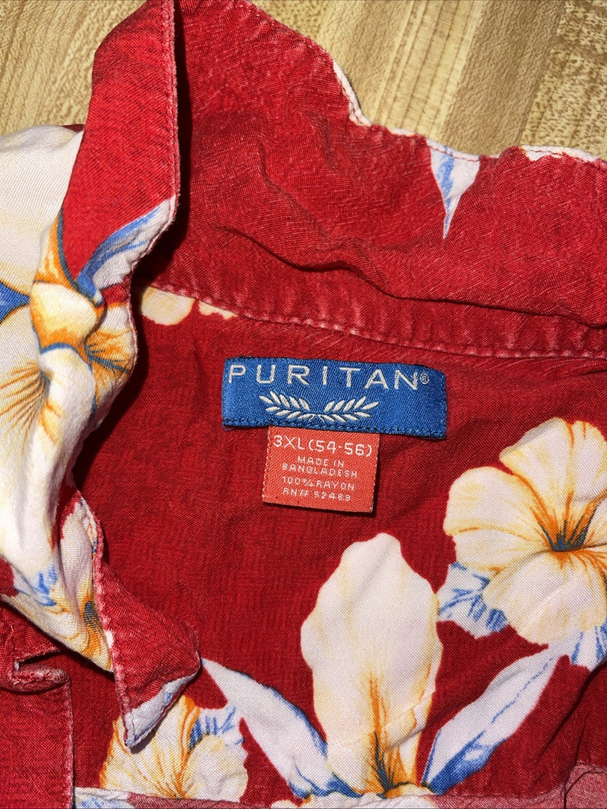 puritan hawaiian shirt 3XL 