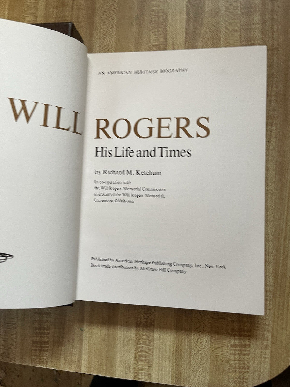 Will Rogers His Life And Times Hardcover