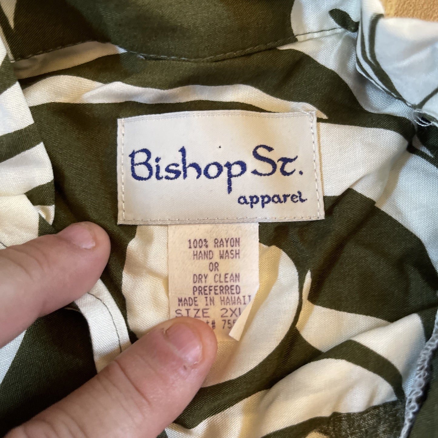 Vintage Bishop St Apparel Shirt 2XL 