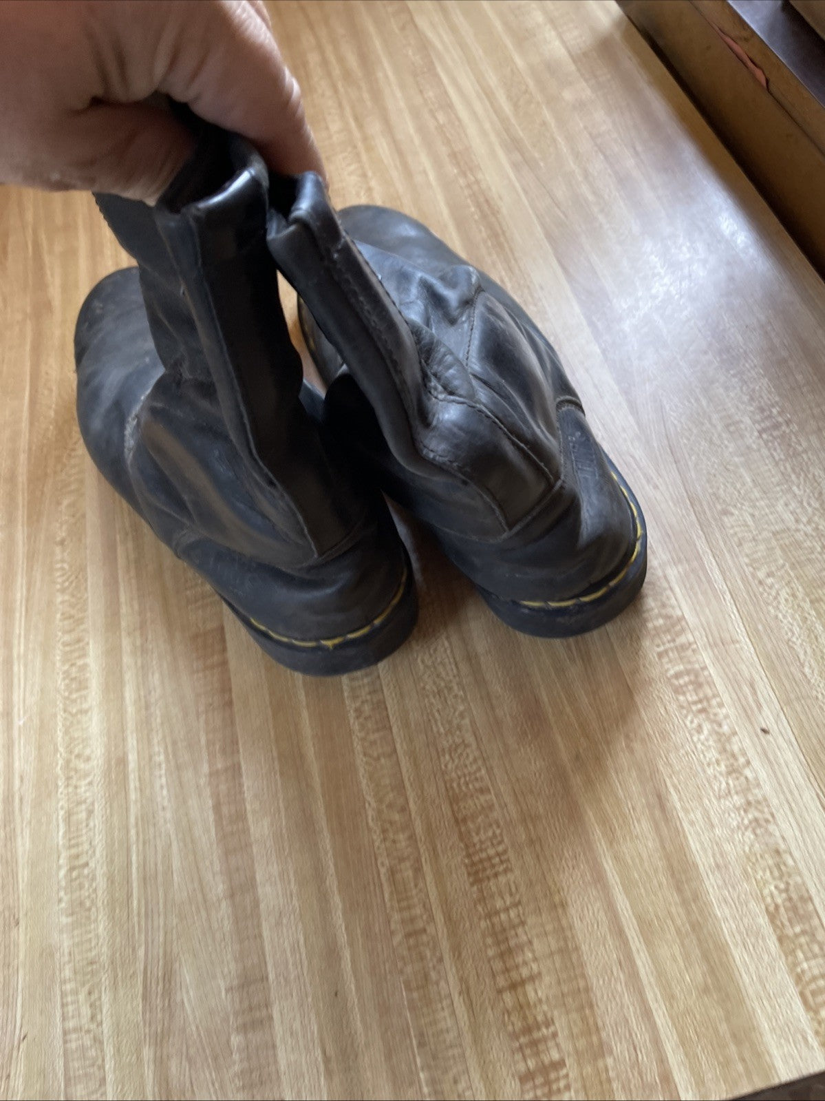 dr martens steel toe Slip On Work boots 12