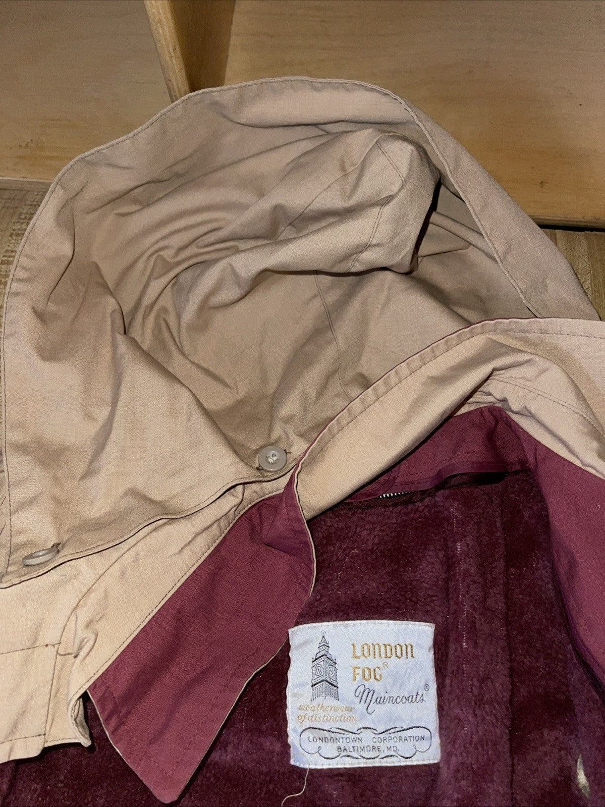 london fog maincoats trench coat 8P
