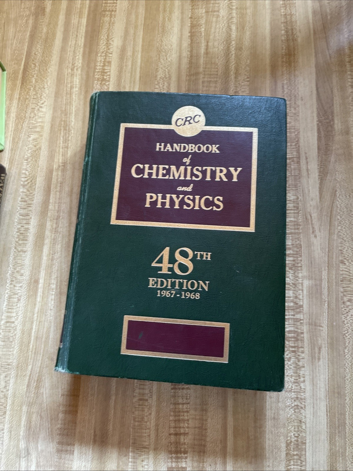 handbook of chemistry and physics 48 Th Edition Hardcover 