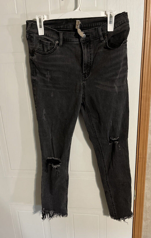 Free People Distressed Jeans 30