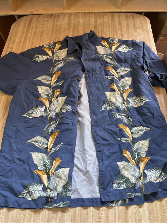 Tommy Bahama Silk Hawaiian Shirt XL
