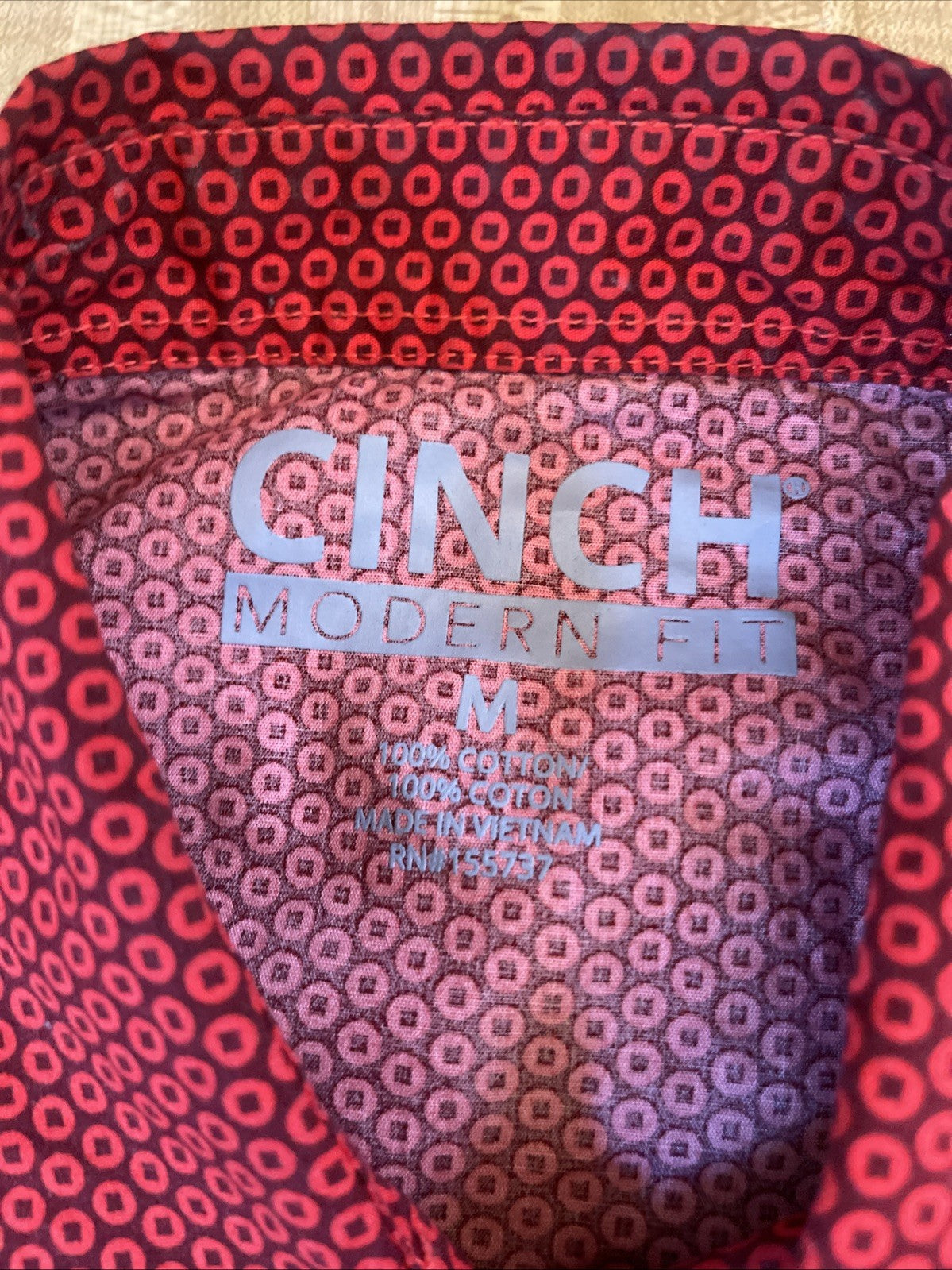 Cinch Modern Fit Pearl Snap Medium 