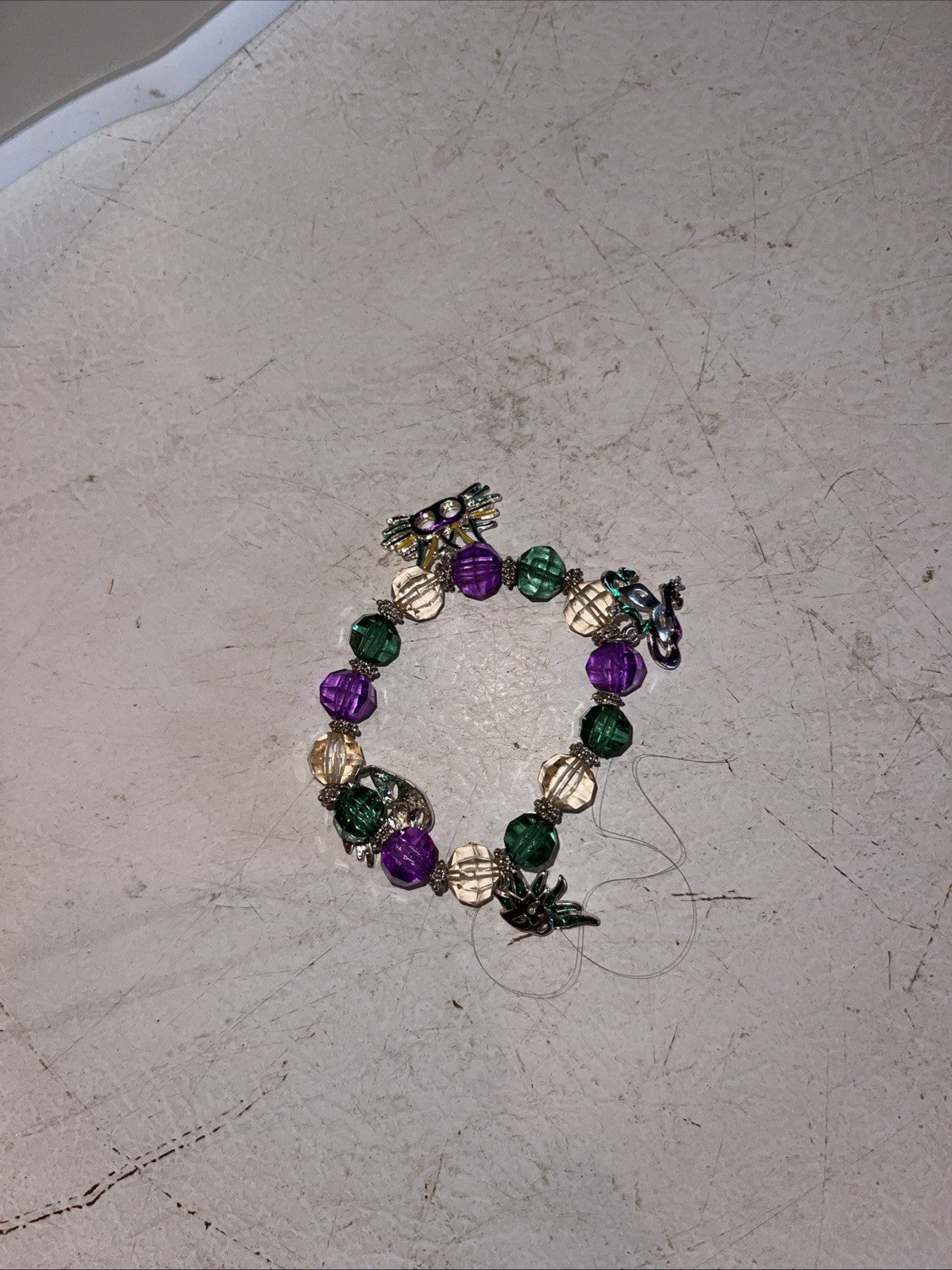Beaded Charm Bracelet 