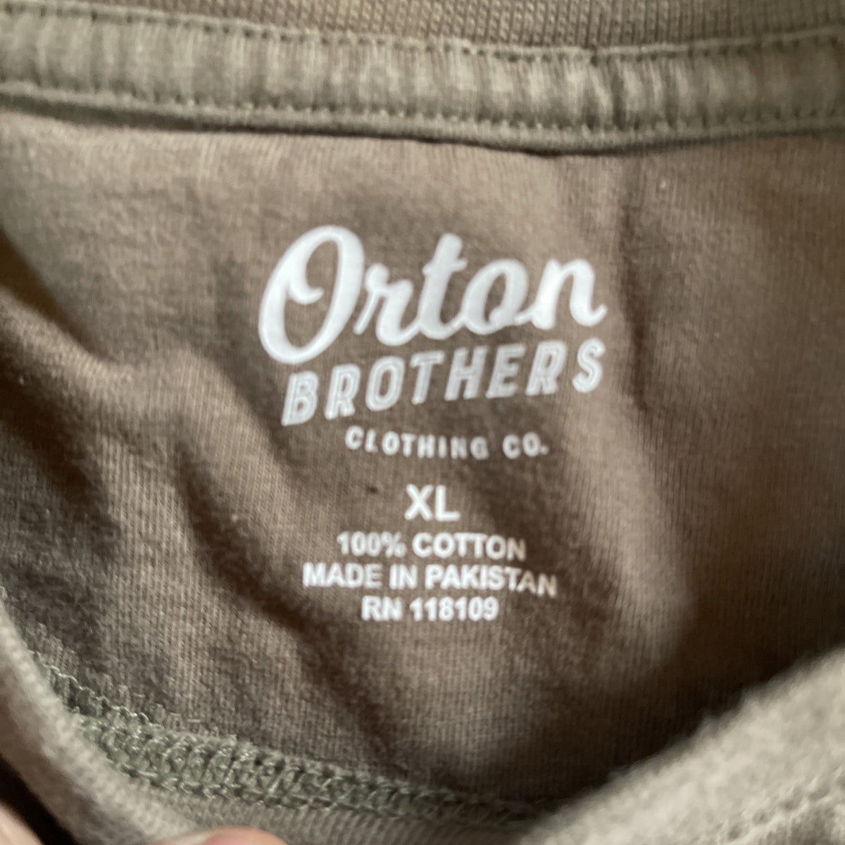 Orton Brothers Long Sleeve Pocket T Shirt XL