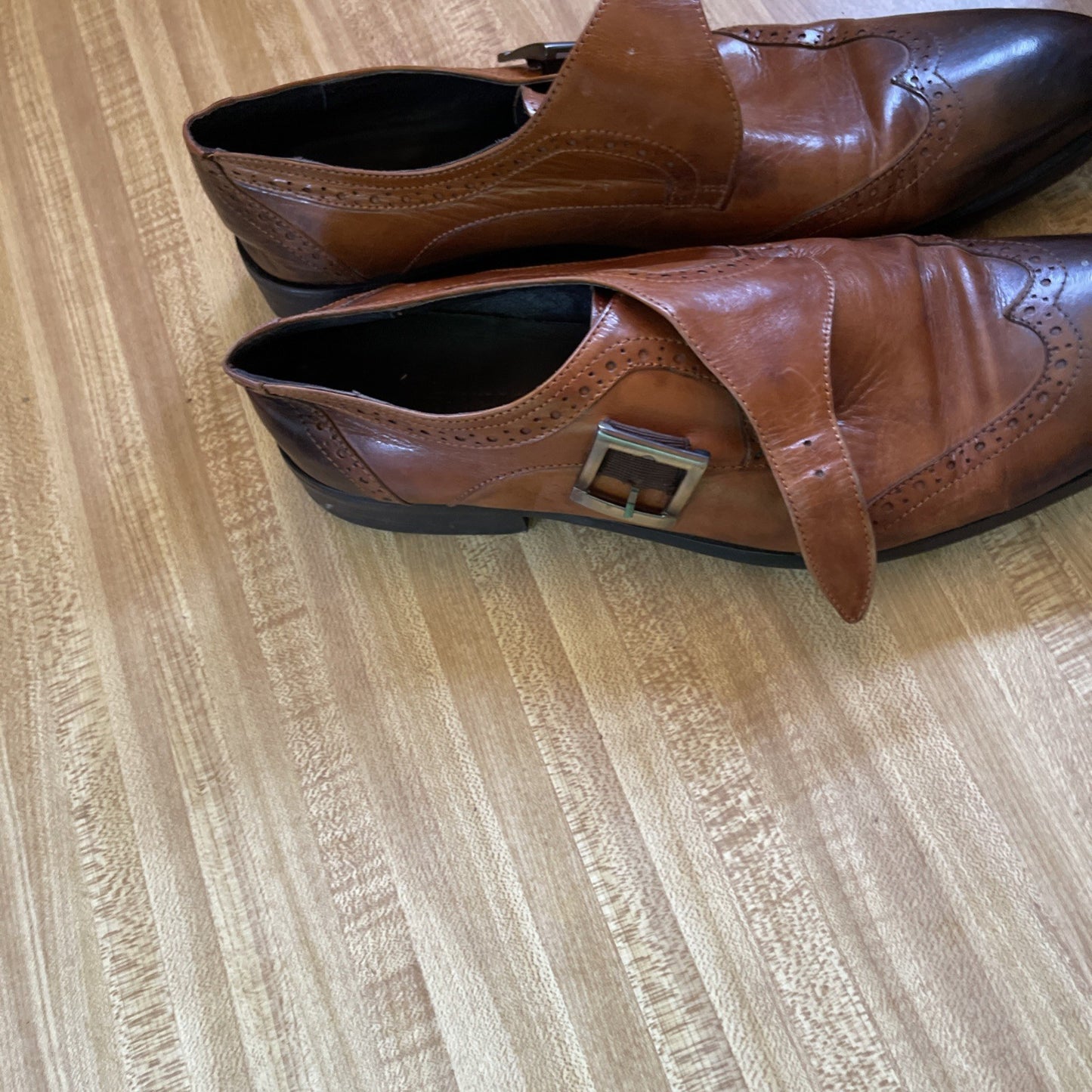 Carrucci Monk Strap Shoes 10 See Pictures 