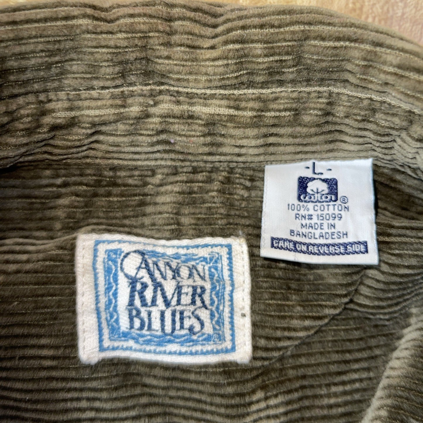 Canyon River Blues Corduroy Jacket Large 