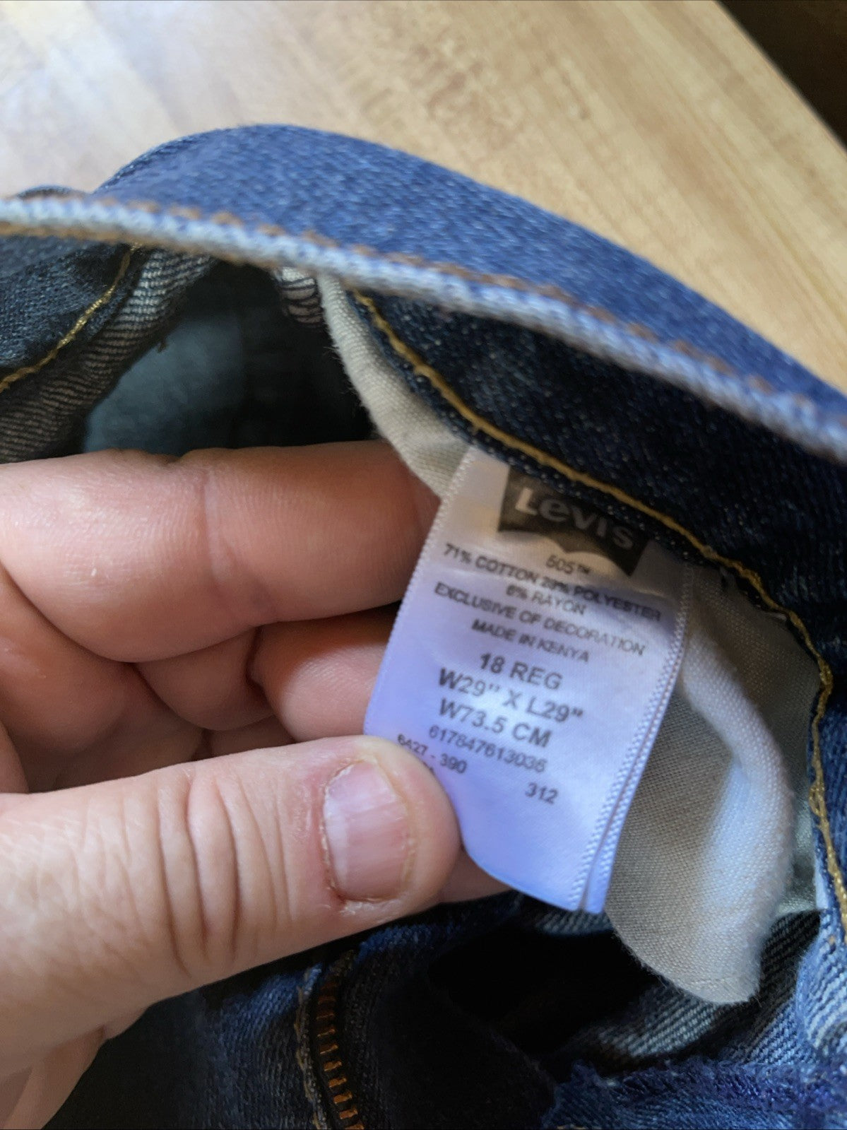 Levi’s 505 Straight Jeans 18 29/29