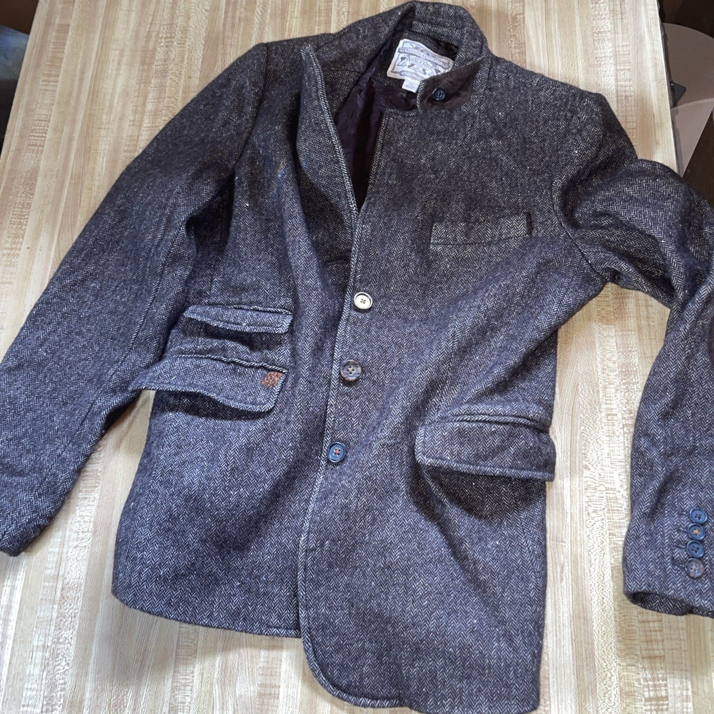 Vintage Banana Republic Women’s Blazer 12 Linen Wool Blend