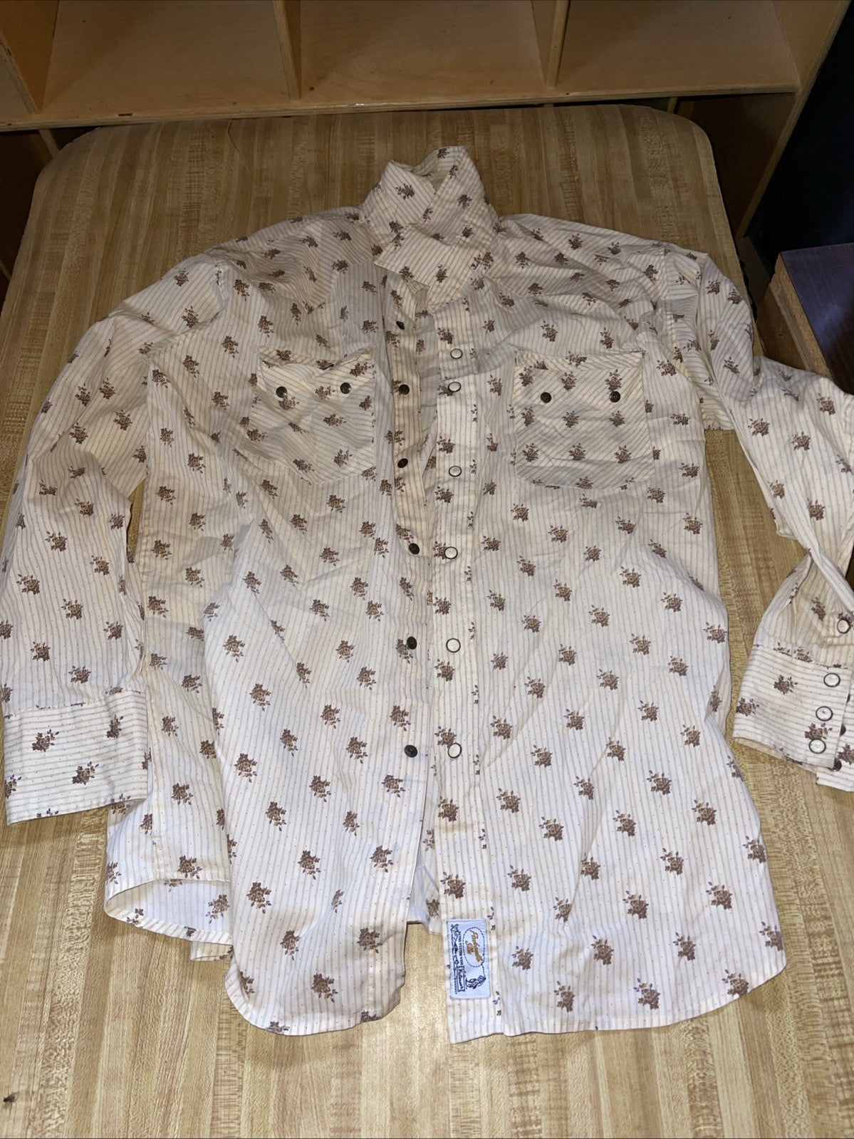 panhandle slim pearl snap shirt large
