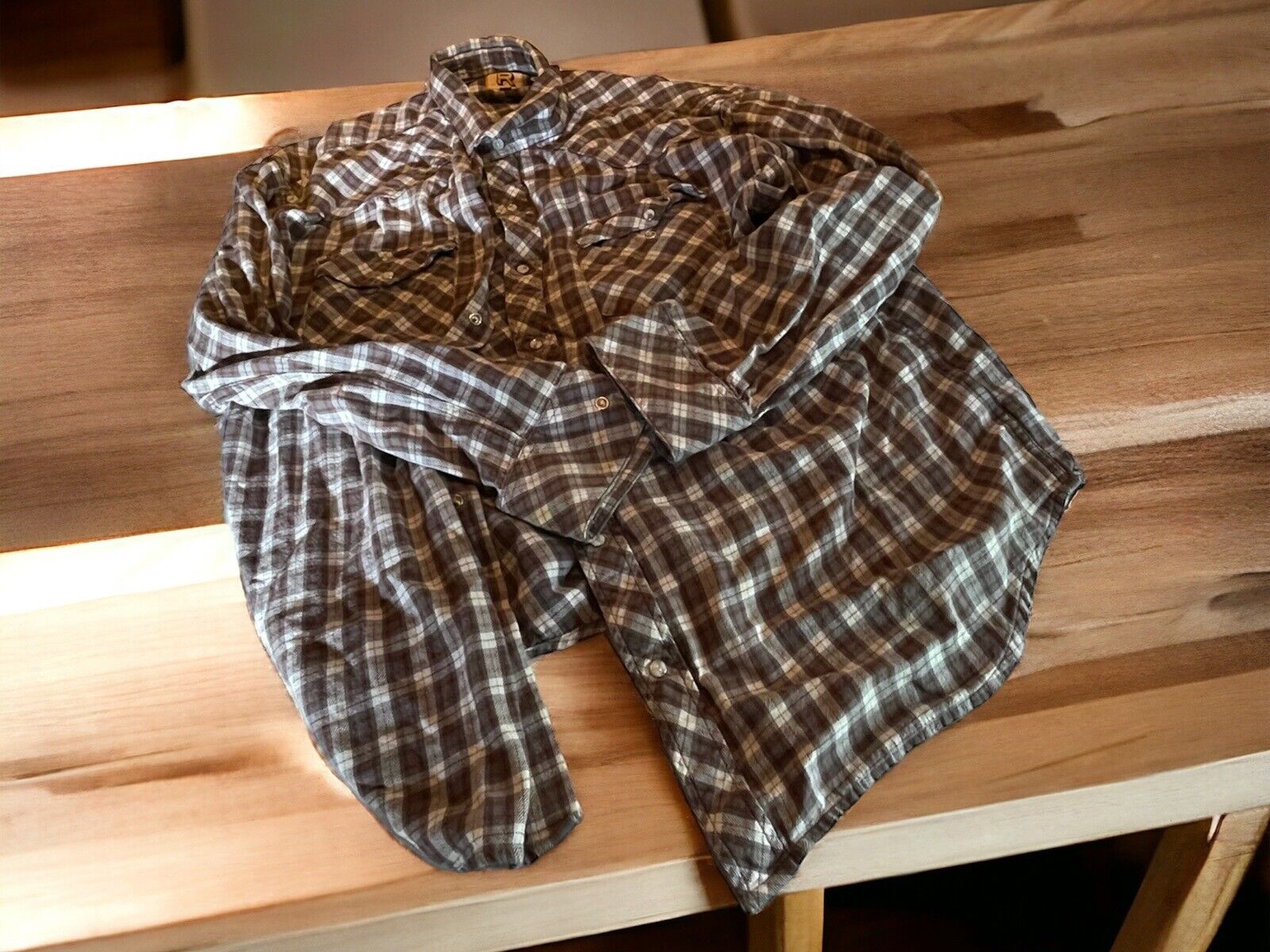 Resistol Double R Pearl Snap Flannel XXL 