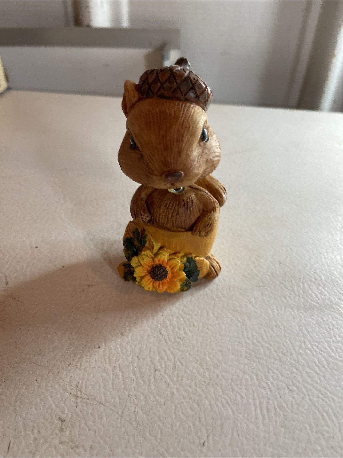 Wooden Squirrel Bobble Head 