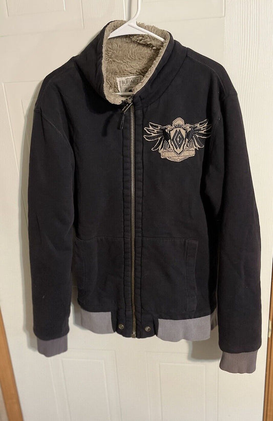 buffalo david bitton Sherpa Lined Full Zip Large 