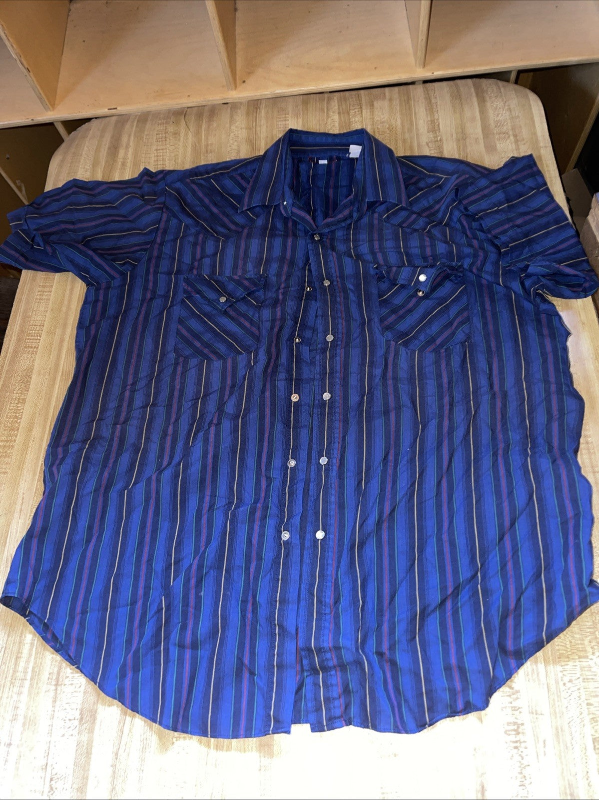 vintage ely plains pearl snap shirt