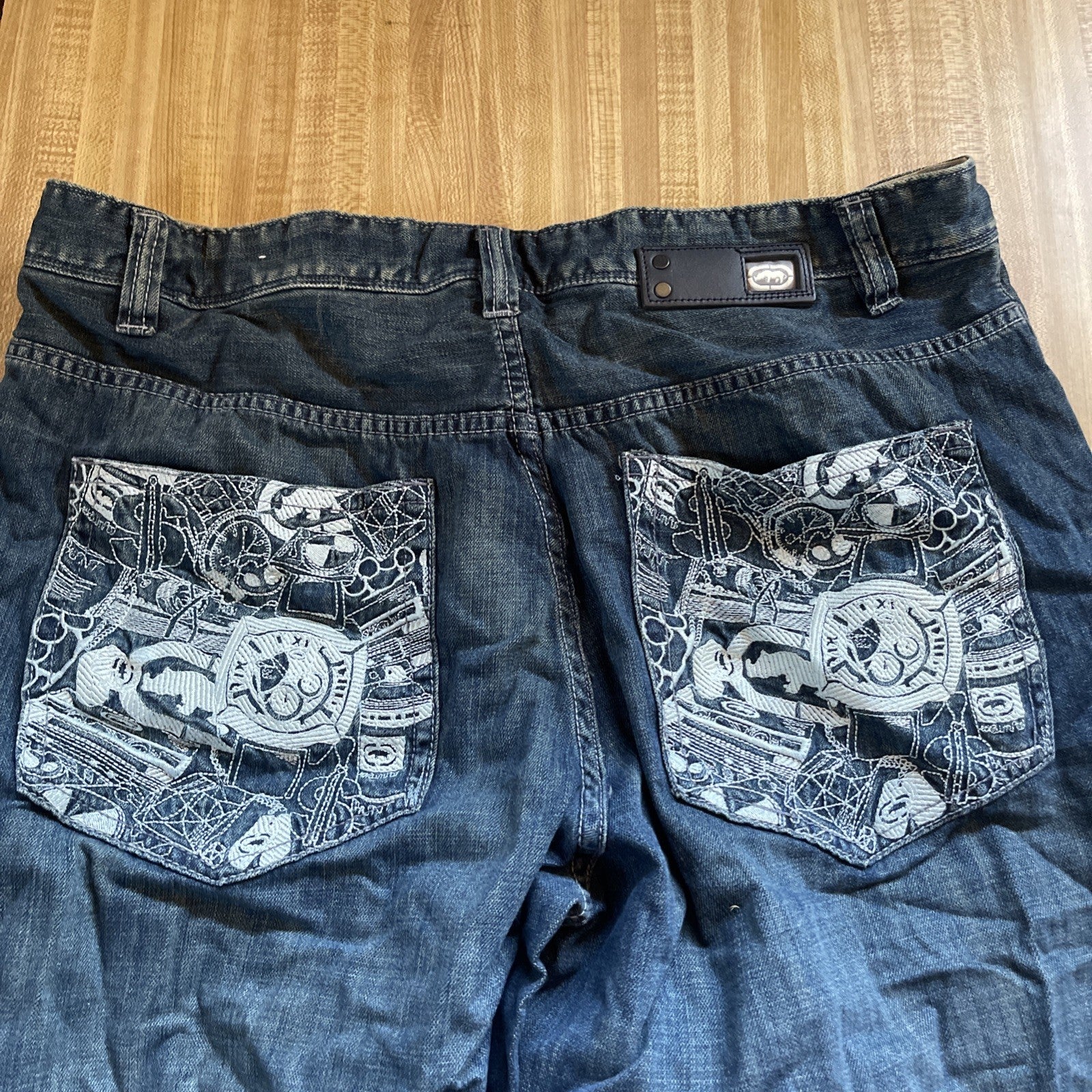 Ecko Unltd Baggy Fit Jeans 36/32 Y2K Hiphop Streetwear 