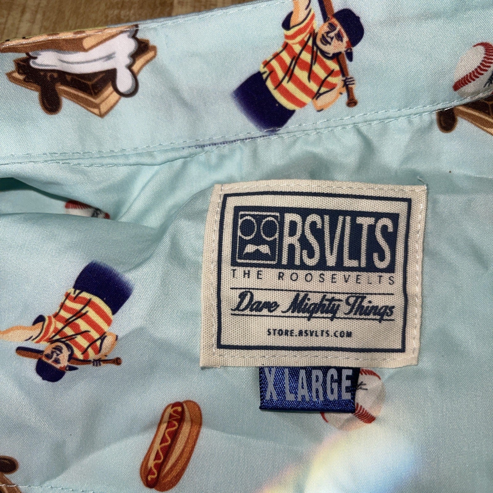 RSVLTS X The Sandlot Button Up XL NWT Dare Mighty Things