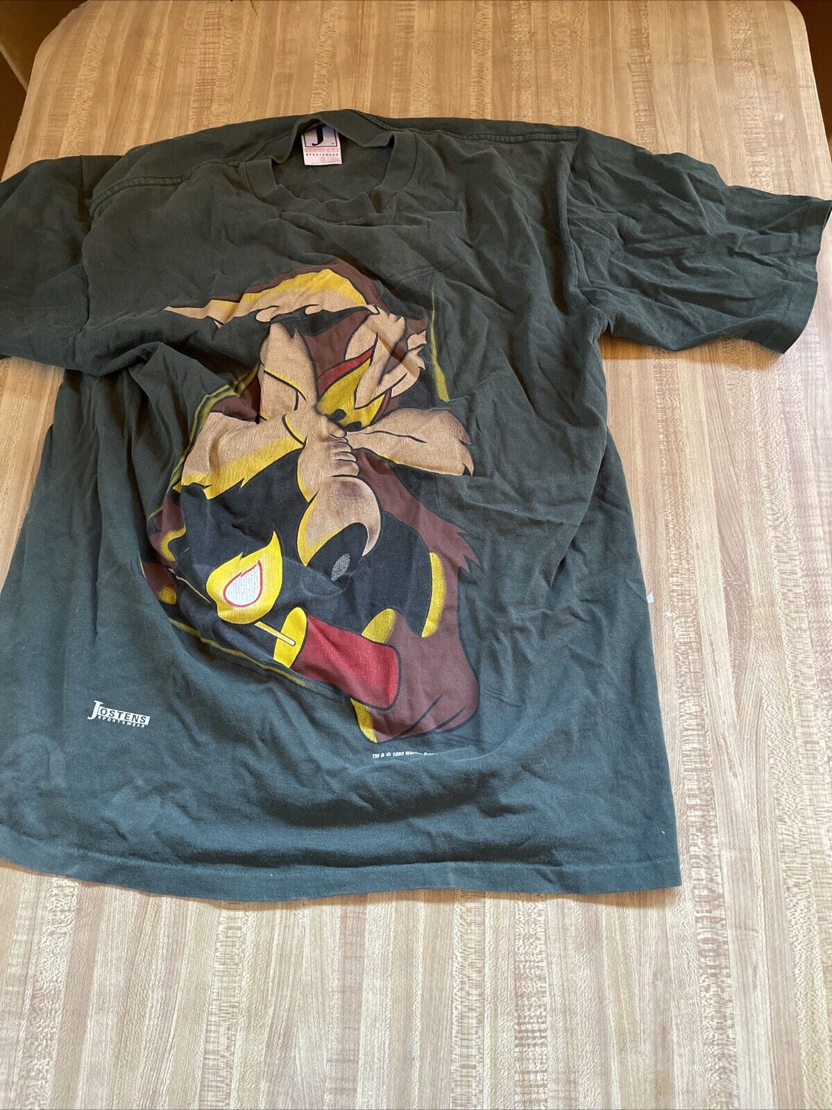 Vintage Double Sided Wile E Coyote T Shirt Large 