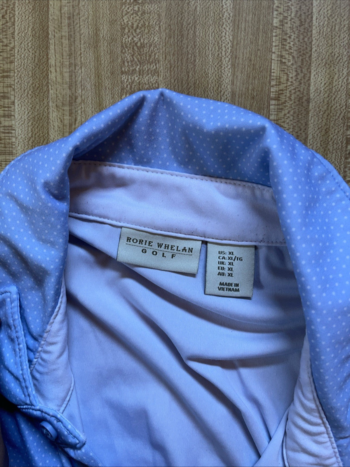 rorie whelan golf polo XL