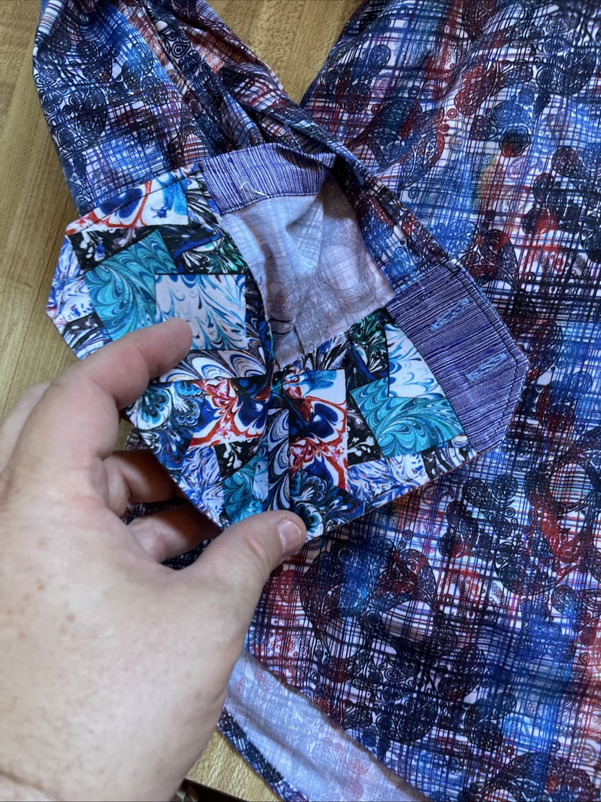 Robert Graham Skull AOP Button Up XL