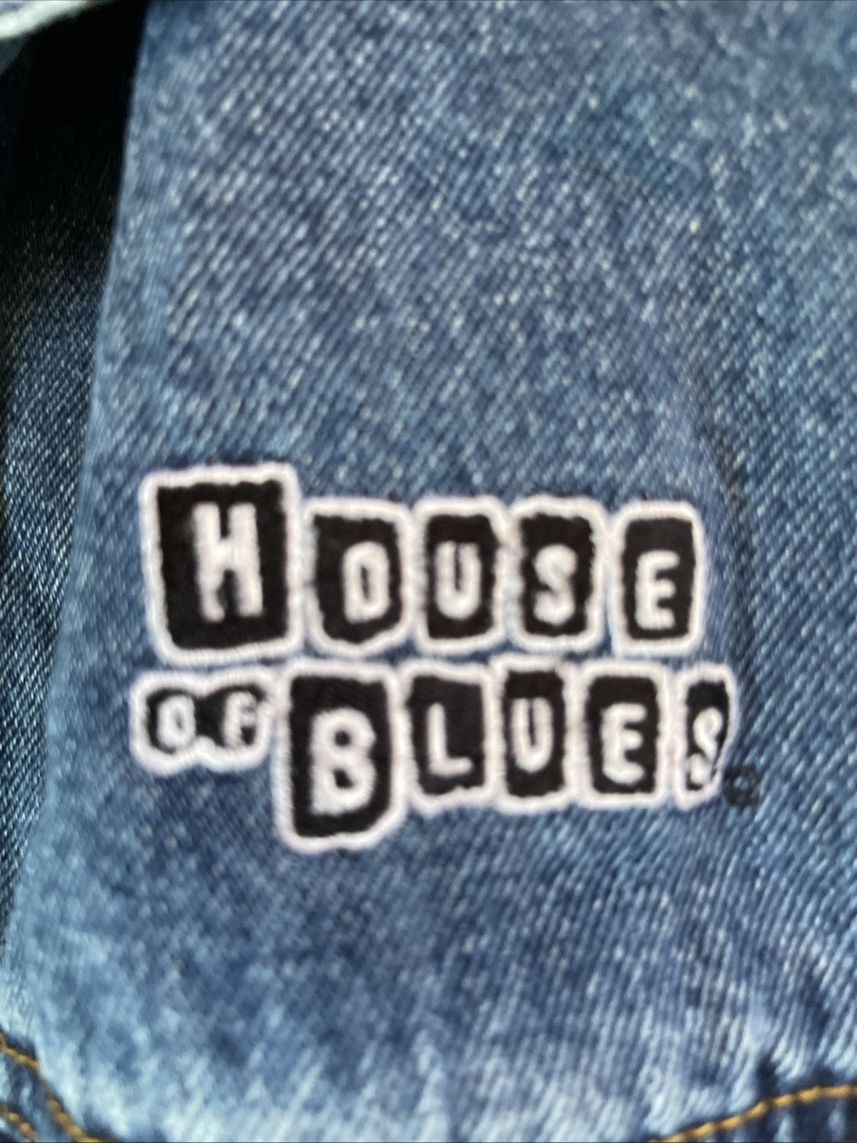 Vintage House Of Blues Las Vegas Denim Jacket Large Made In USA 
