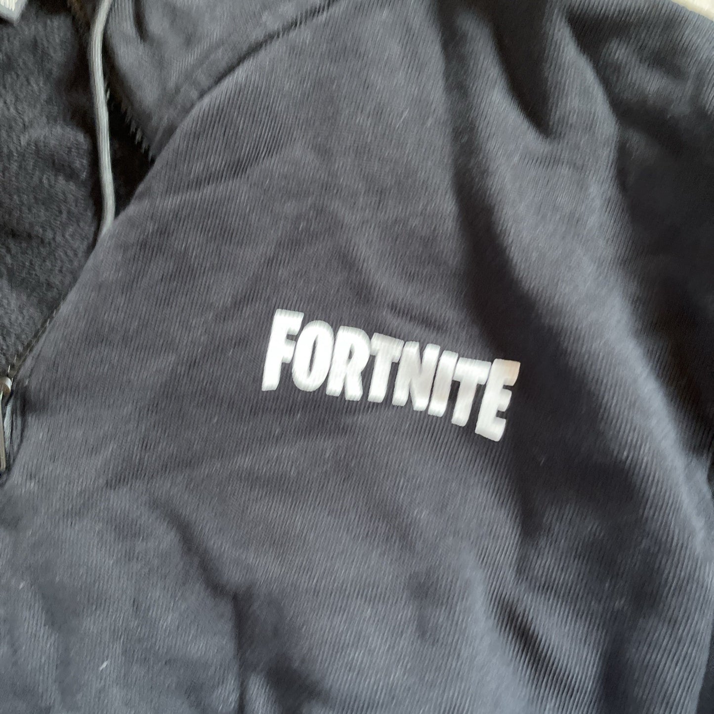 H&M Fortnite Hoodie Quarter Zip Large 