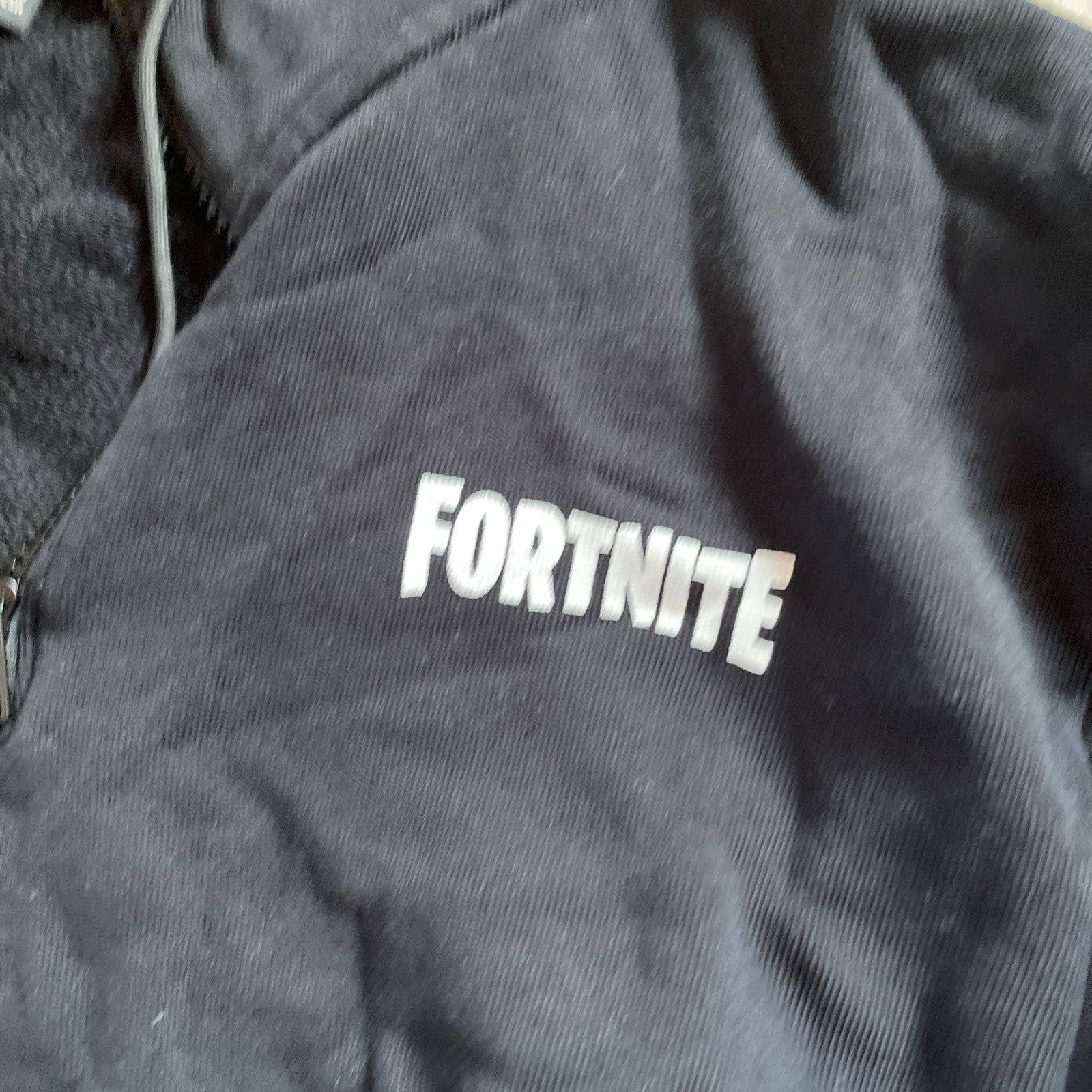 H&M Fortnite Hoodie Quarter Zip Large 