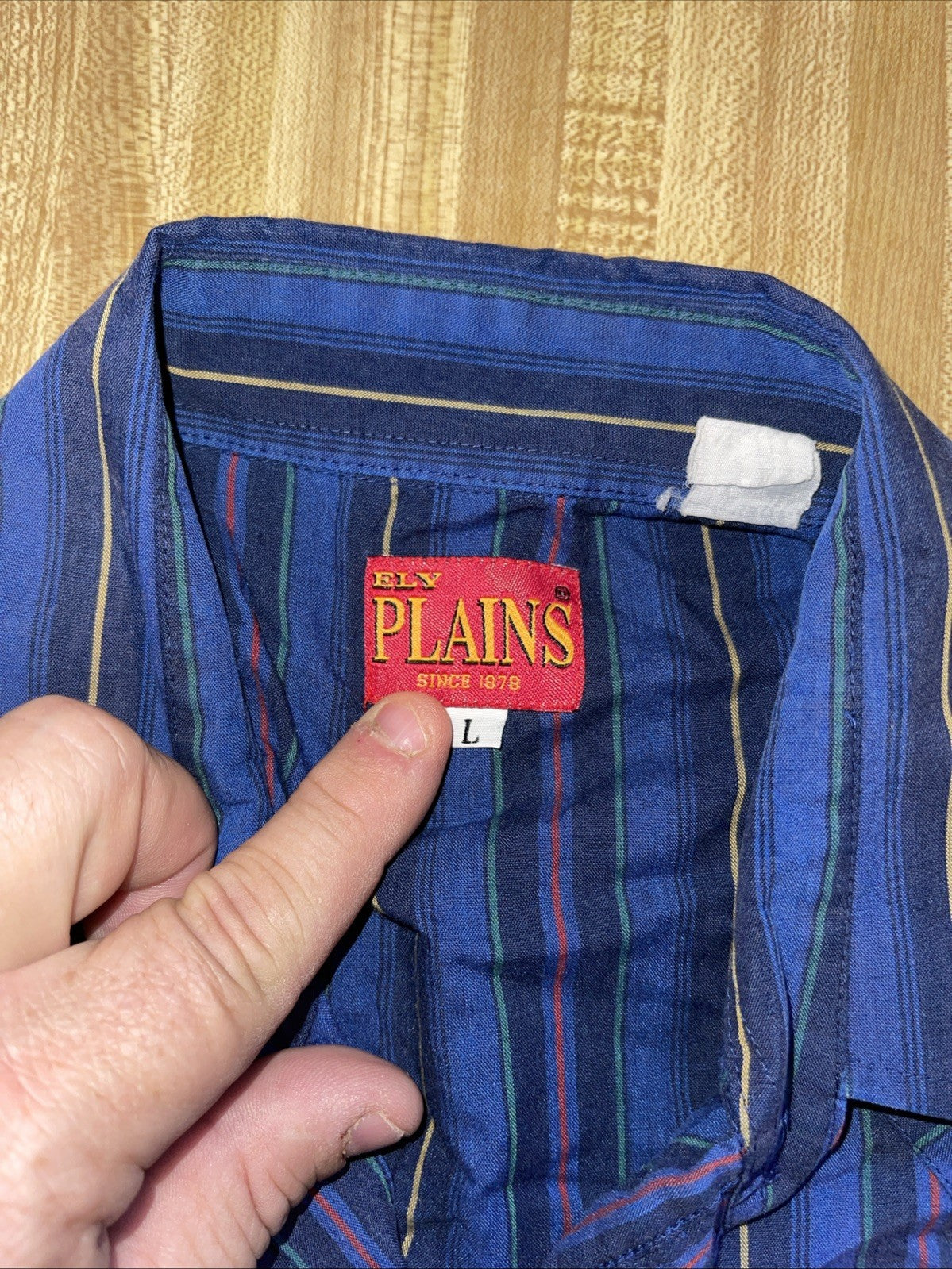 vintage ely plains pearl snap shirt