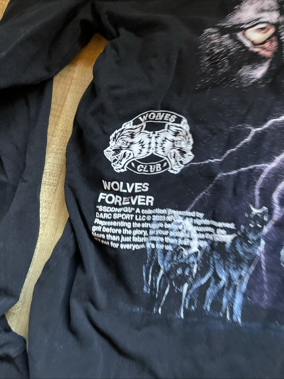 Darc Sport Wolves Club Long Sleeve T Shirt Large 