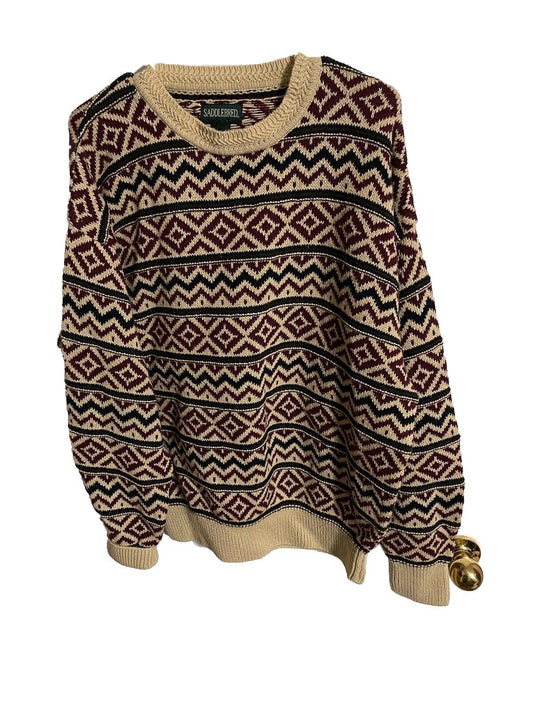 Saddlebred Aztec Southwestern Print Sweater XL