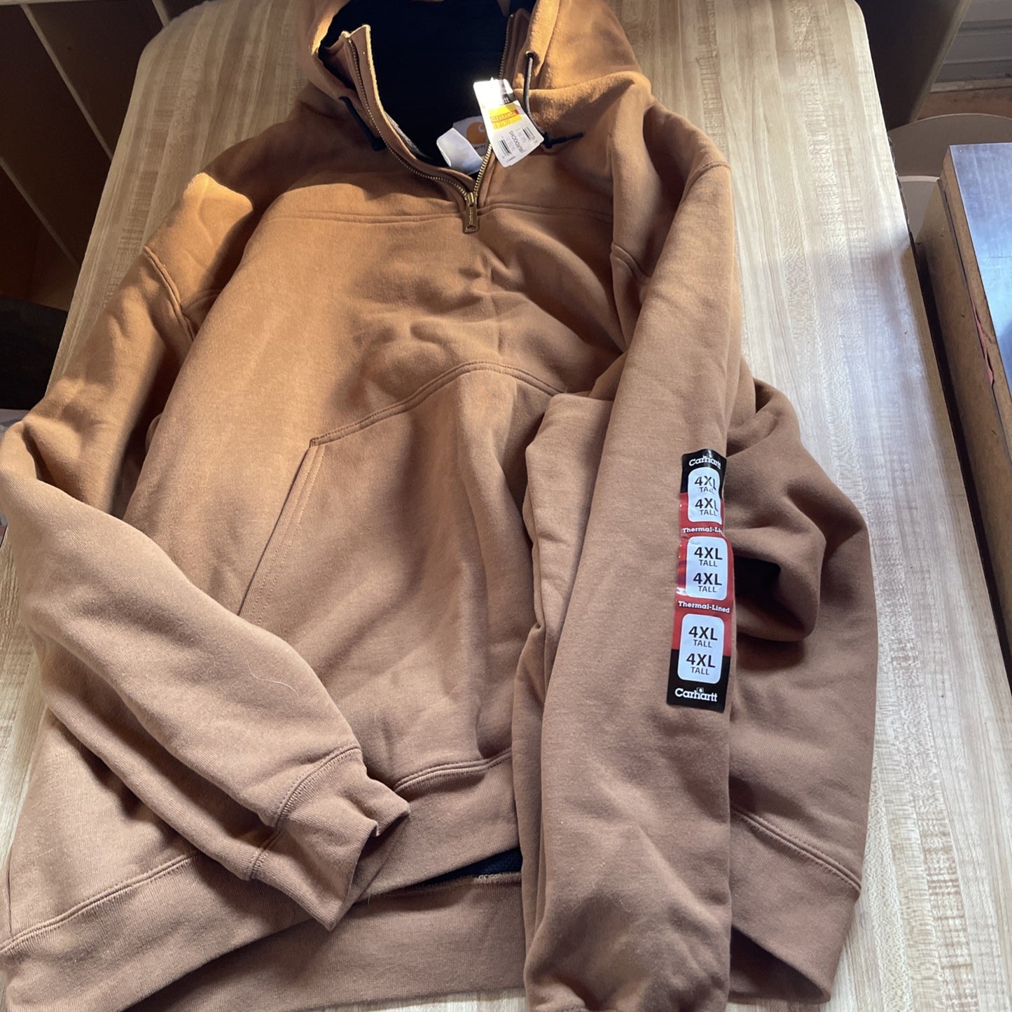 Deadstock Carhartt Thermal Lined Hoodie Jacket 4XLT 
