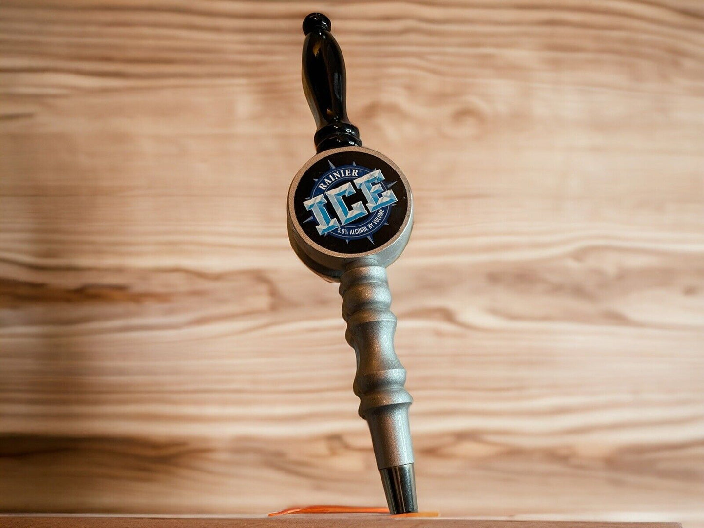 RAINIER ICE 5.6% ALCHOL BEER TAP HANDLE KNOB KEG VTG 90’s Rockies Retro Mancave