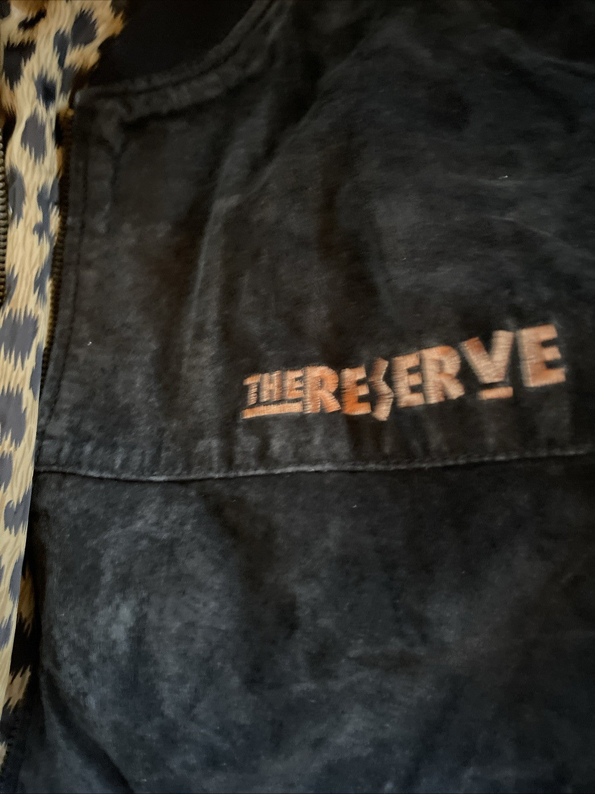 Vintage The Reserve Leather Bomber Jacket XL