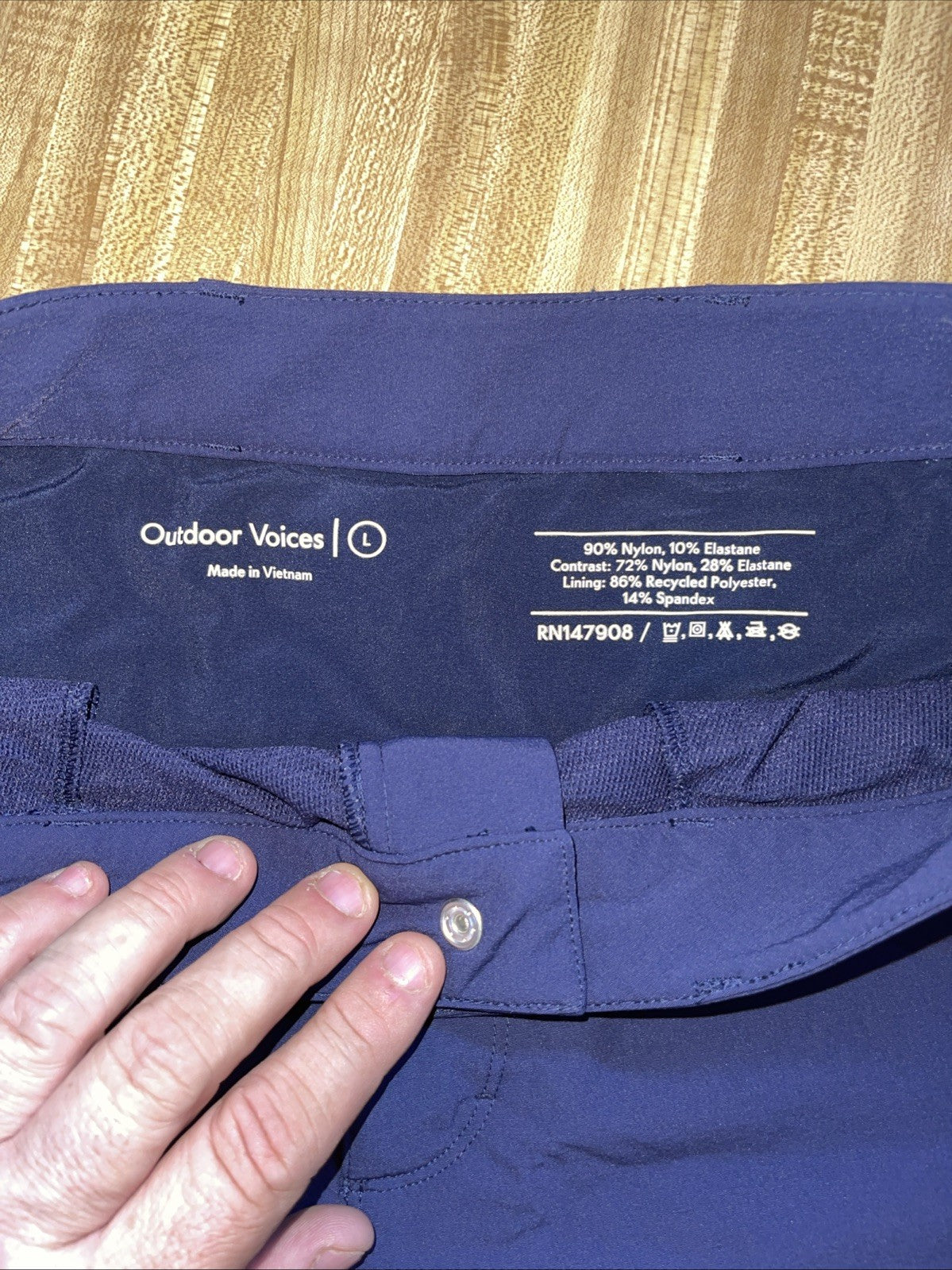 Outdoor Voices Convertible Hiking Pants Large 34/31