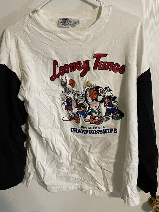 Vintage 1993 Acme Clothing Co Looney Tunes Basketball Championships Shirt Medium