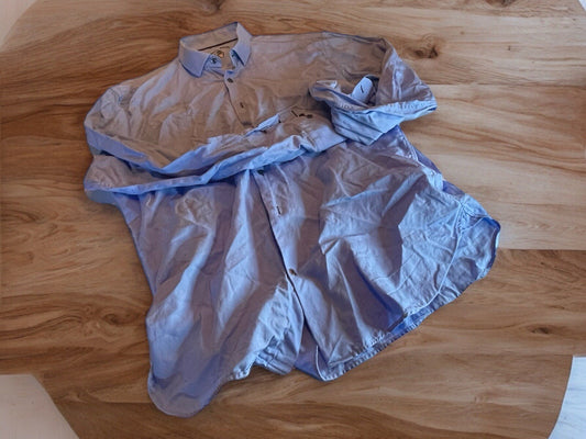 visconti black button down shirt Large