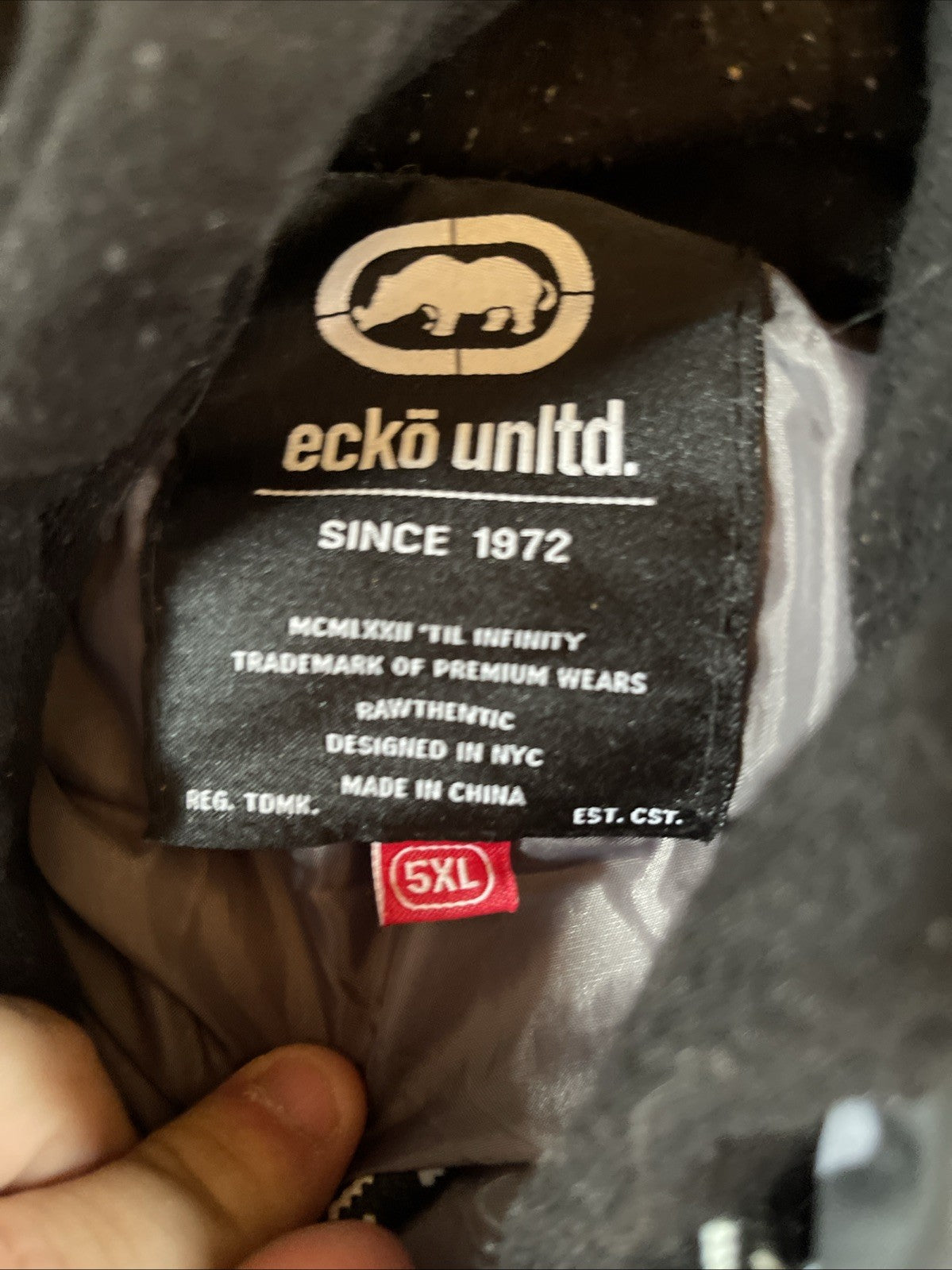 Ecko Unltd Puffer Jacket With Hoodie 5XL 