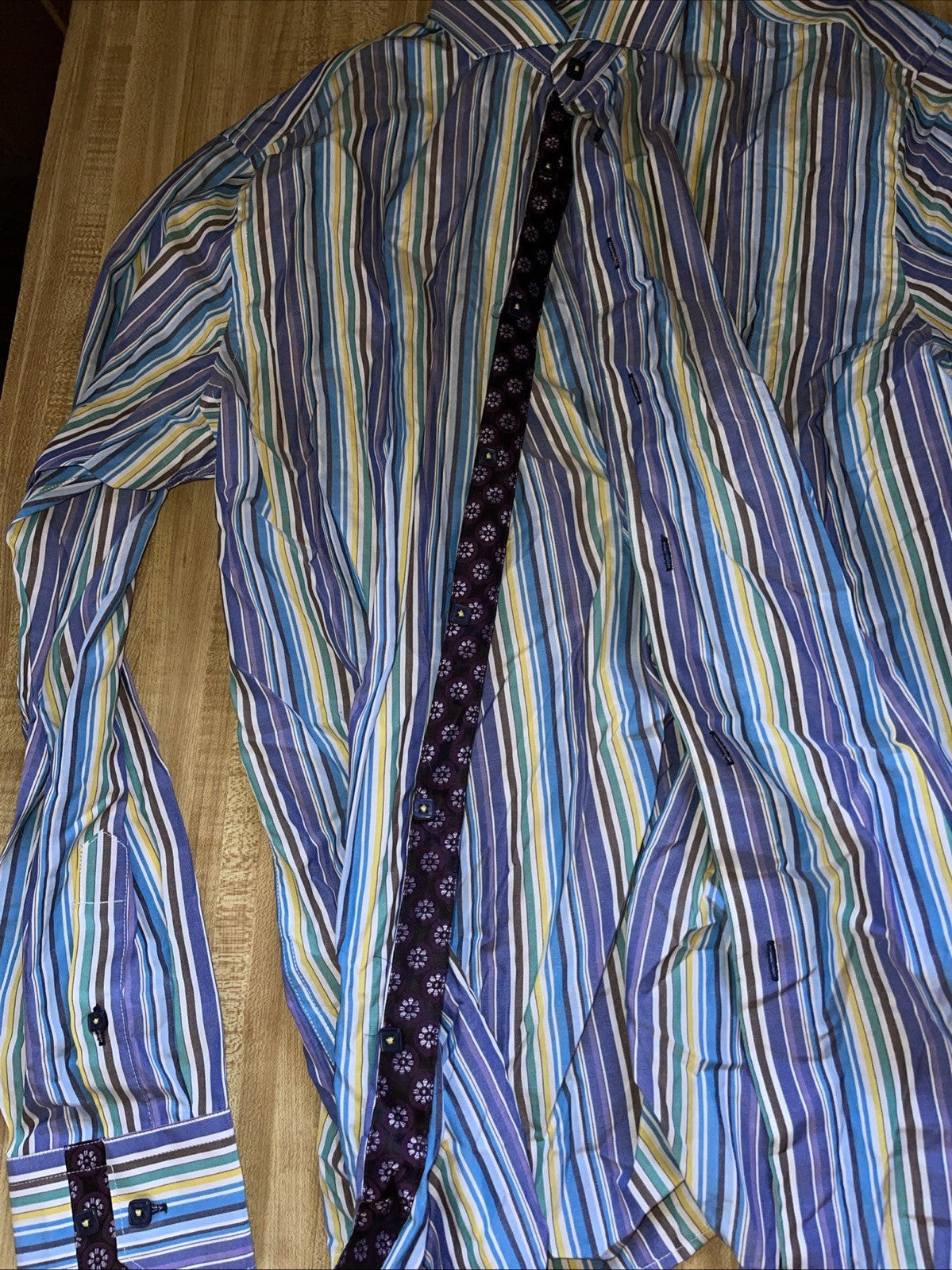 Max Lauren By Brio Dress Shirt Large 
