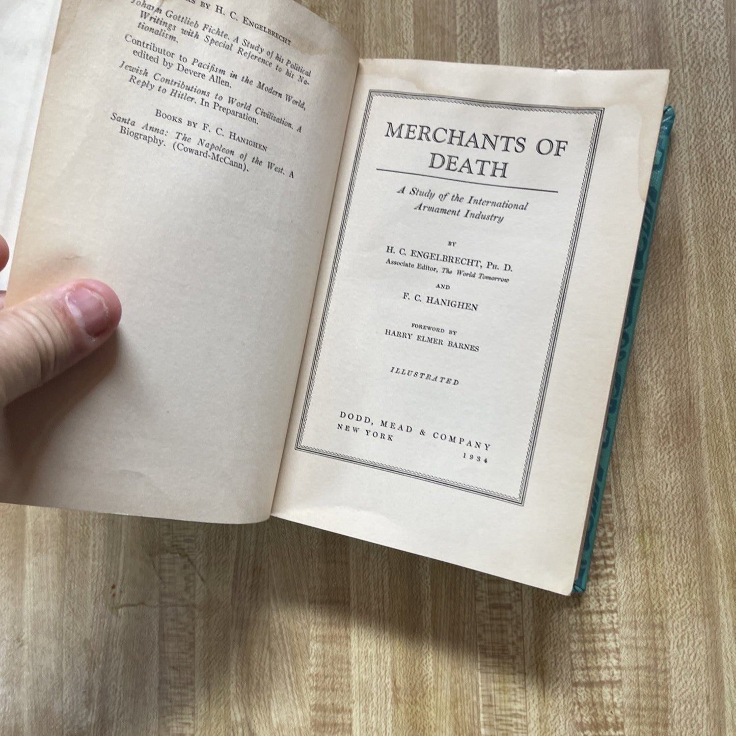 Merchants Of Death Hardcover Former Library Copy 