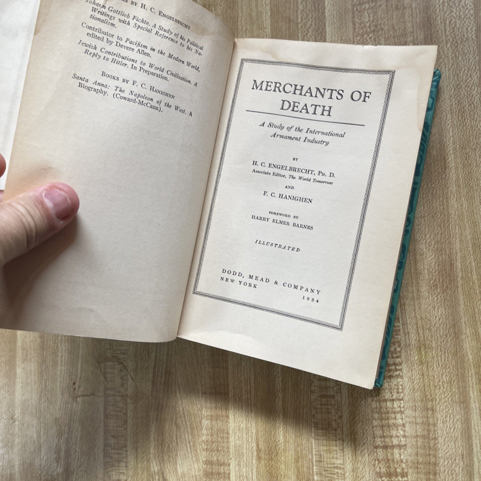 Merchants Of Death Hardcover Former Library Copy 