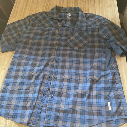 Club Ride Vented Snap Button Shirt XL