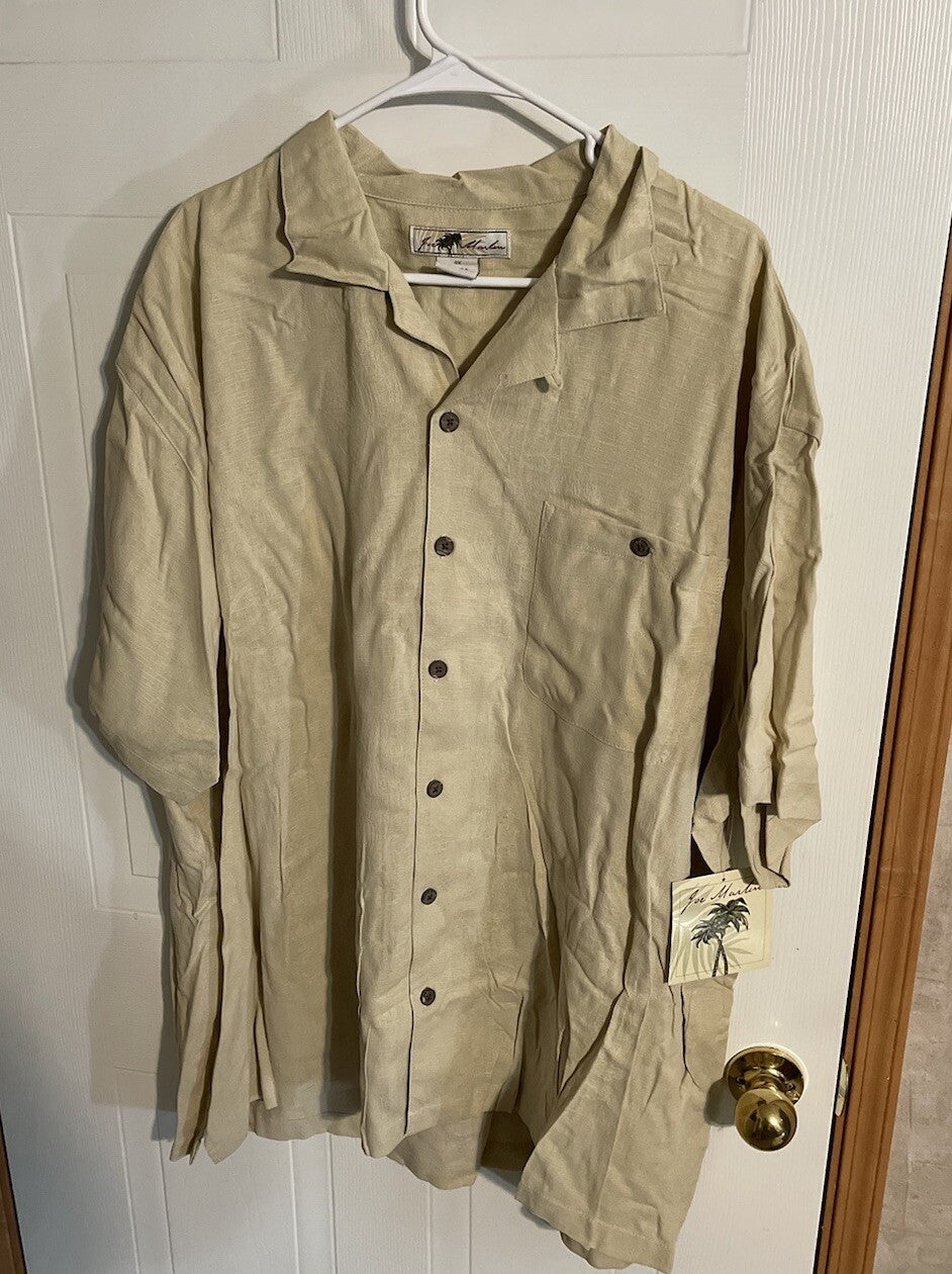 Joe Marlin Silk Blend Shirt 4XB NWT