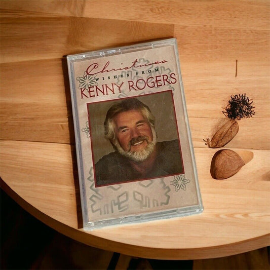 Christmas Wishes from Kenny Rogers Cassette Tape 1995 Holiday Music Vintage