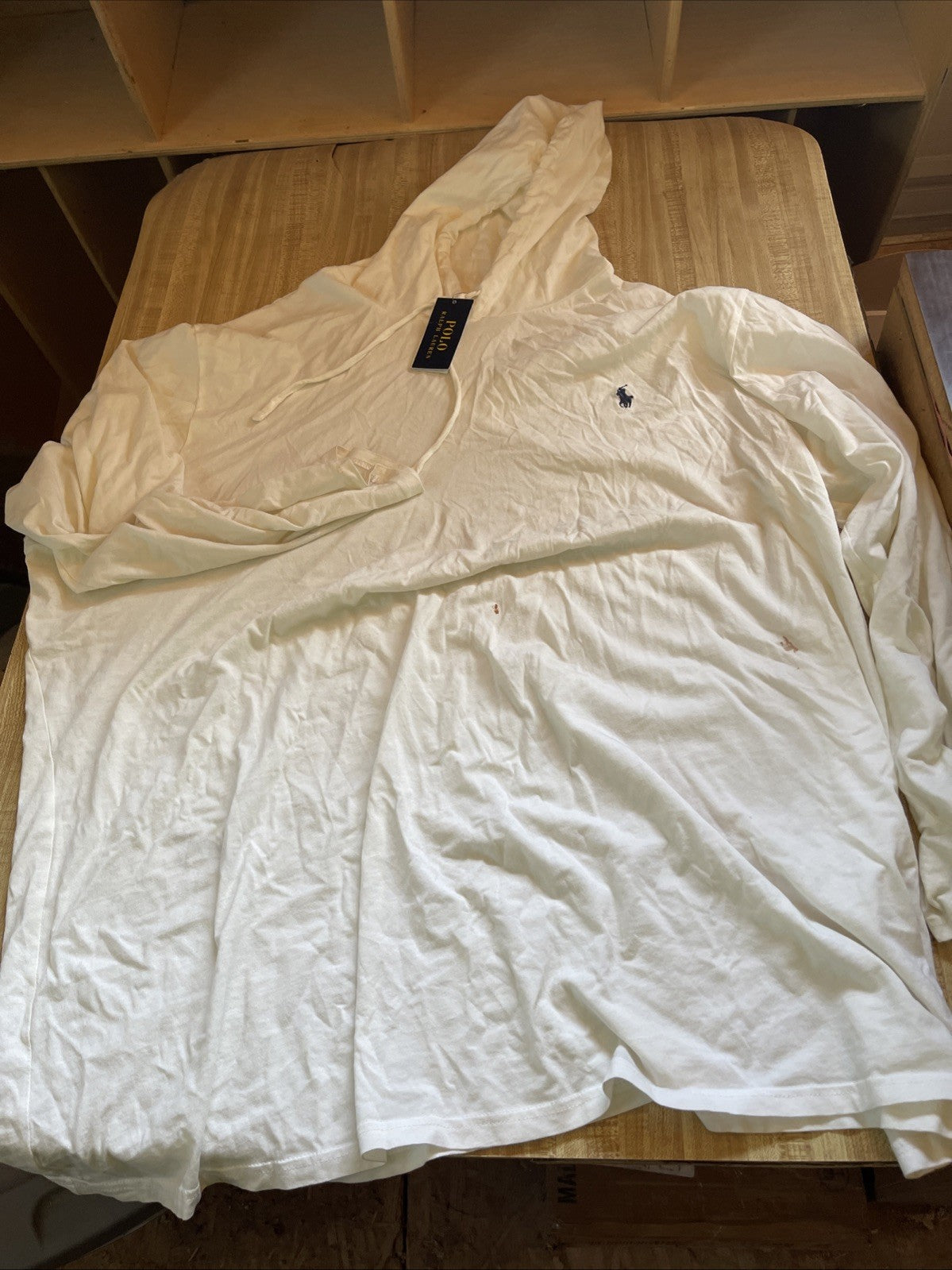 Polo Ralph Lauren Hoodie 3XLT NWT Has Stains