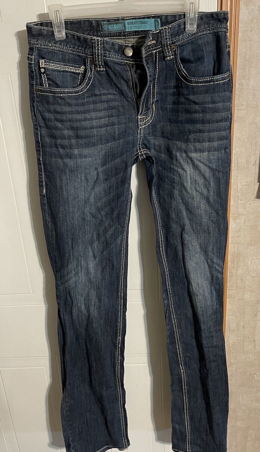 Rock & Roll Denim Revolver Straight Jeans 36x36