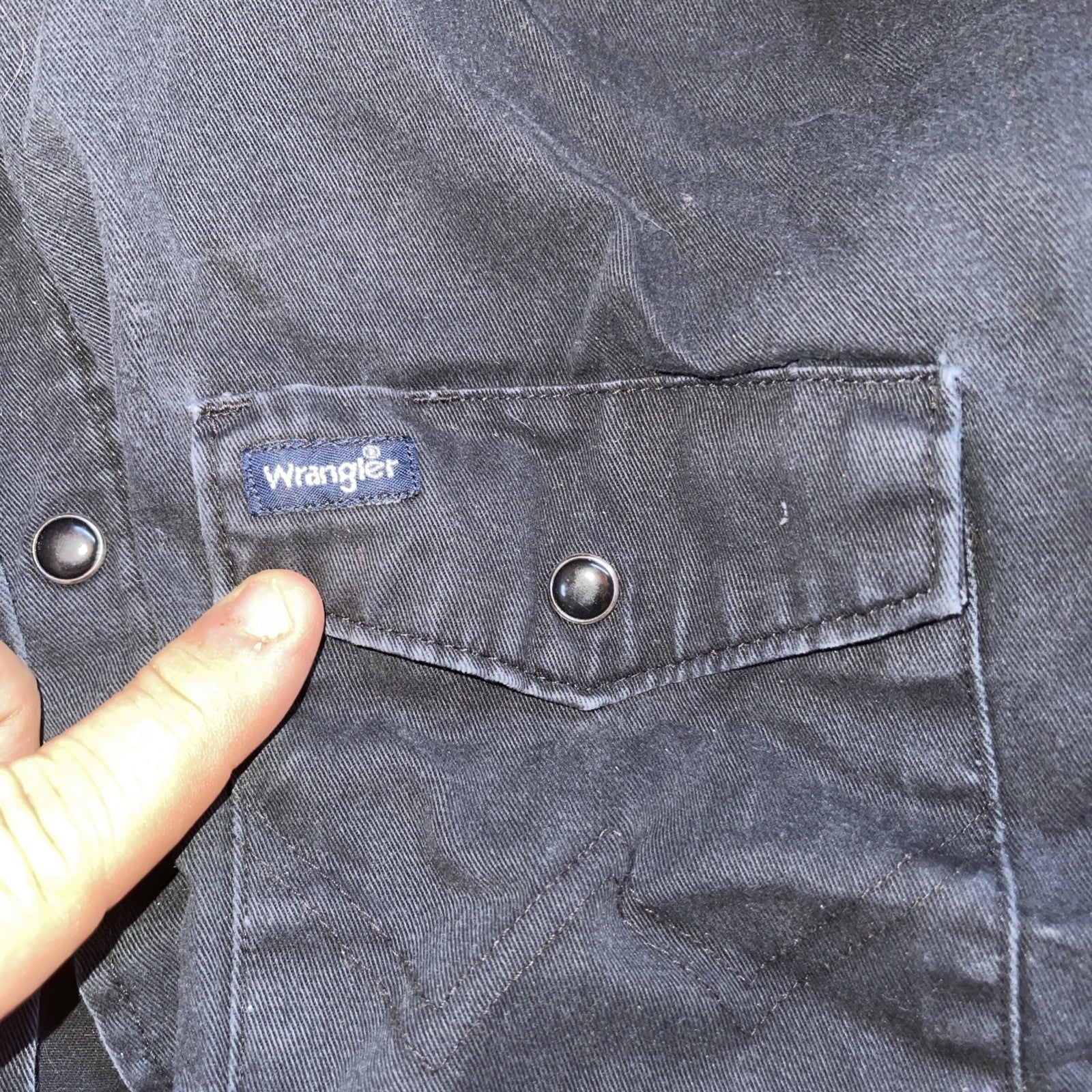 Wrangler Brushpopper Pearl Snap XL