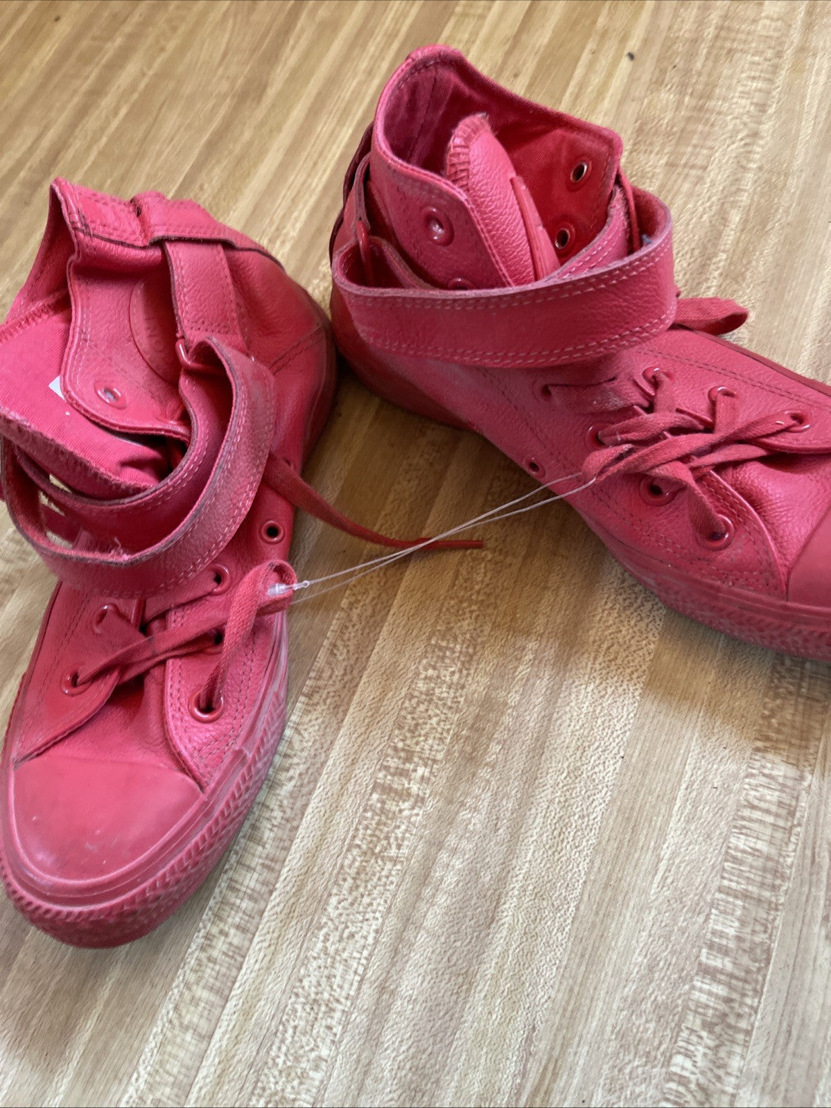 Converse All Star Leather Red Size 6.5