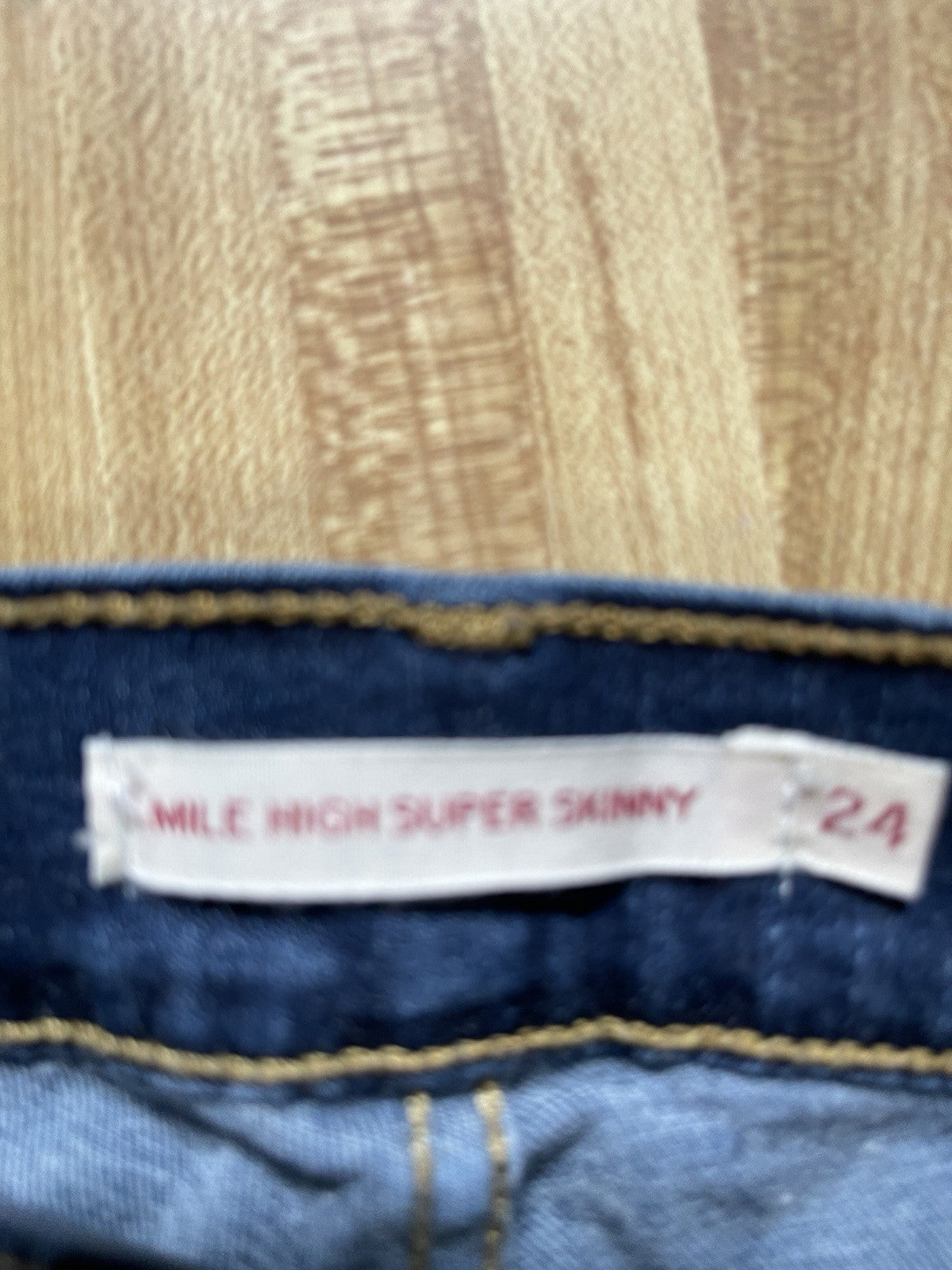 Levi’s Premium Mile High Super Skinny Jeans 24